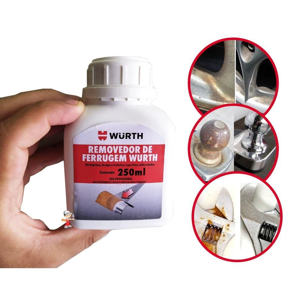 Removedor De Ferrugem Wmax Oxidação, Corrosão Wurth 250ml