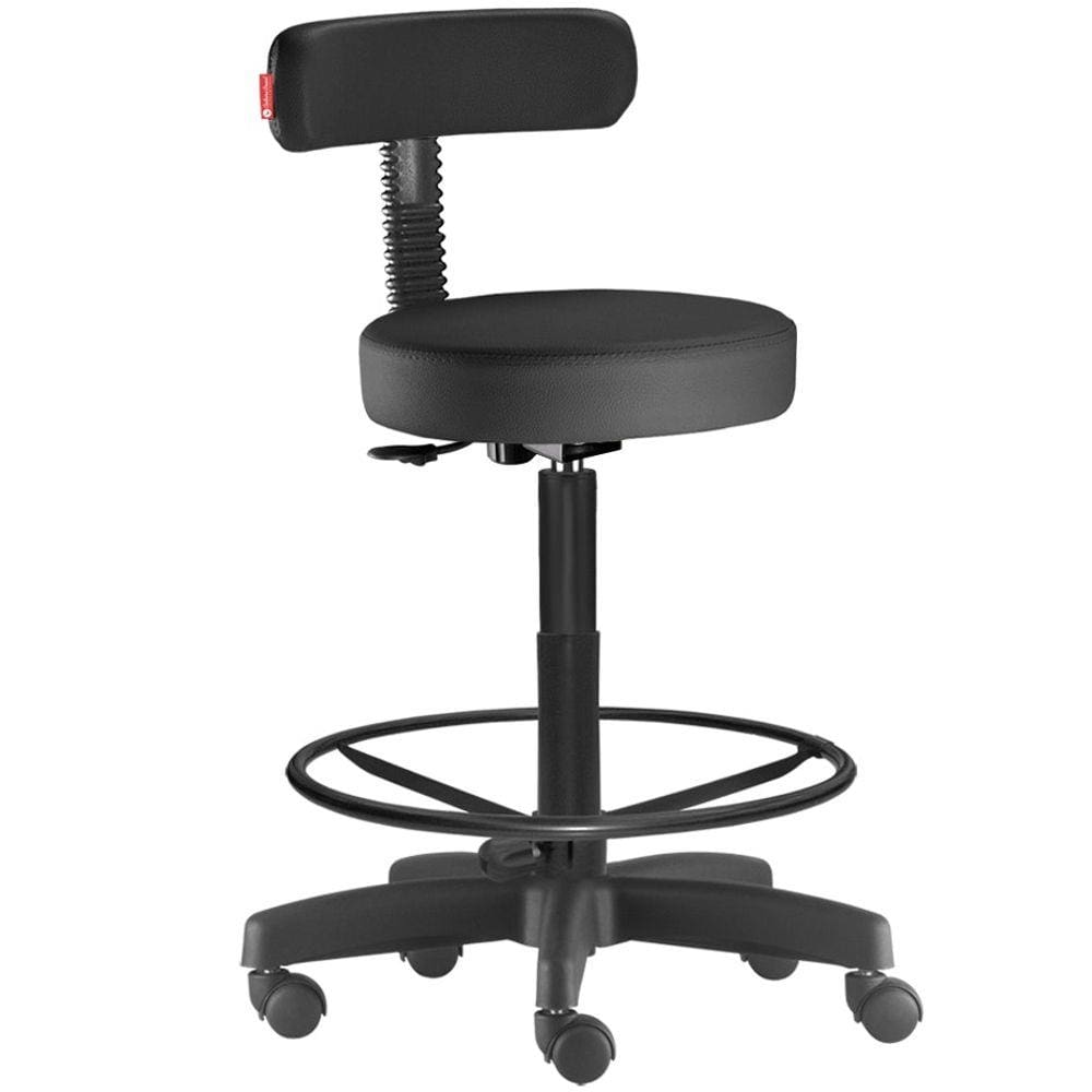 Cadeira Mocho Alto Preto Slim