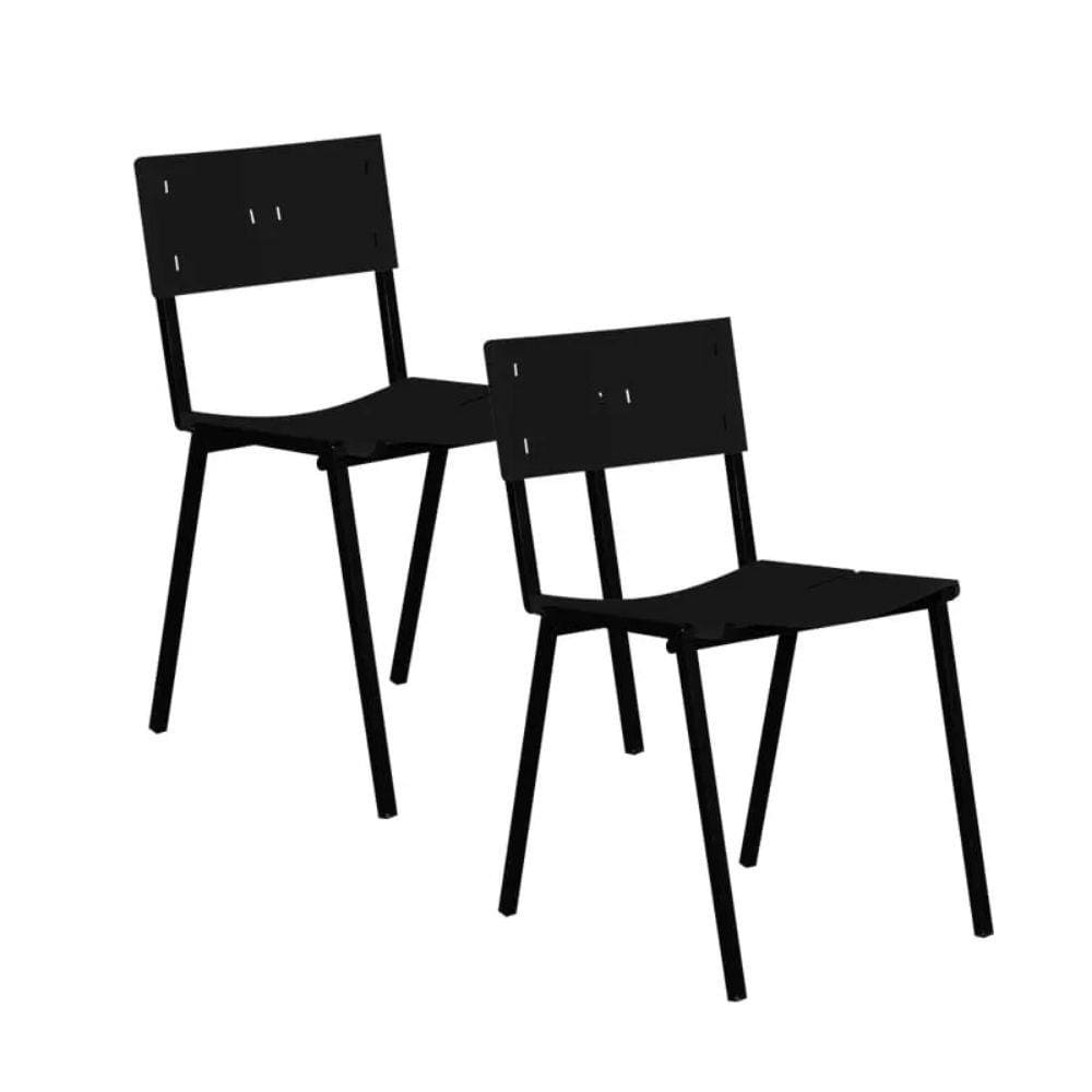 Cadeira ISO Empilhavel Com 2 Unidades