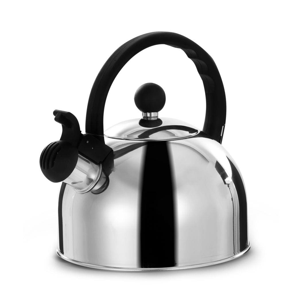 Chaleira Inox 2 Litros c/ apito Alça Ergonomica Cor Inox