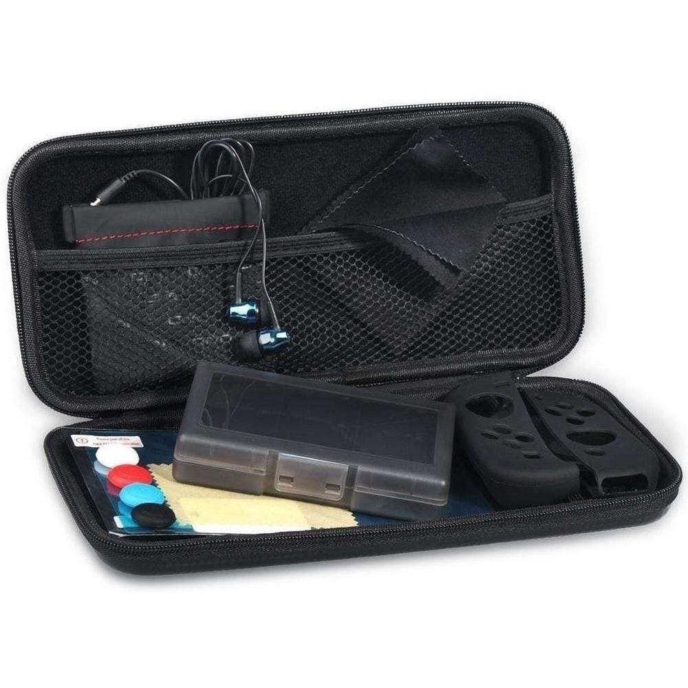 Kit Acessório 13 Em 1 Capa Película Fones Nintendo Switch