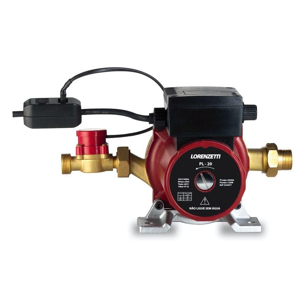 Pressurizador de água lorenzetti PL-20 (20 MCA)-220 Volts