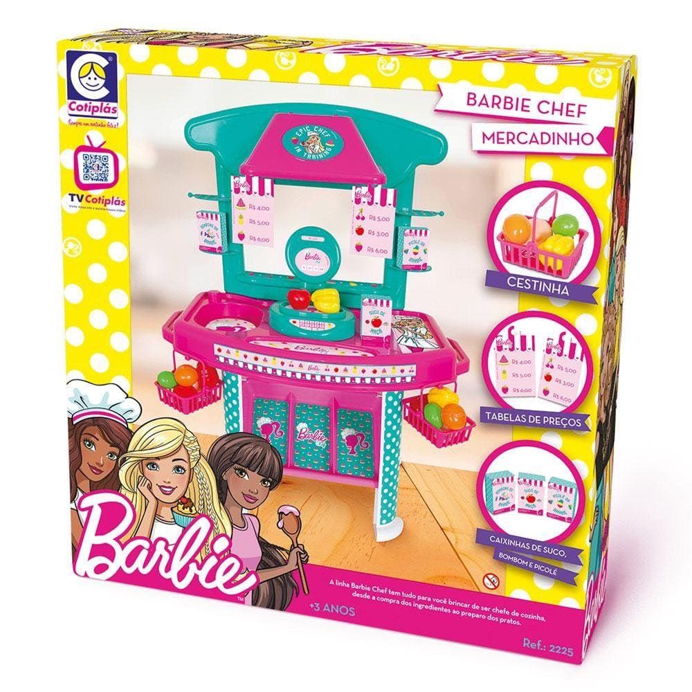 Brinquedo Barbie Chef Mercadinho Cotiplás 2225