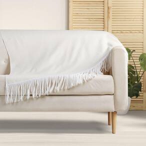 Manta sofa branco cru | Desconto e promoção no Extra