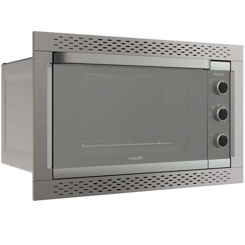 Forno Elétrico De Embutir Decorato Inox 44 Litros 220v