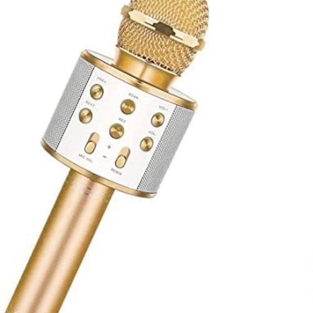 Microfone Portátil De Karaokê Sem Fio Ws-858 Portátil