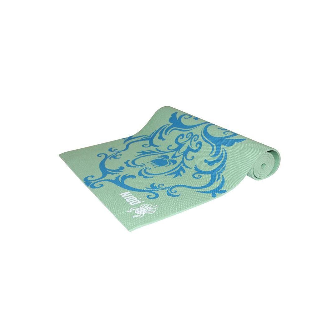 Tapete Para Yoga Verde Colchonete Pilates Pvc Odin Fit