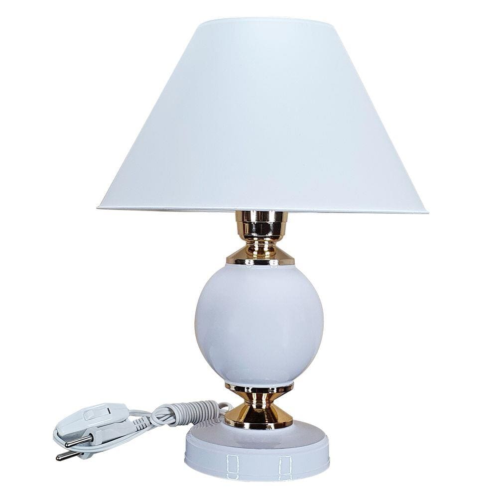 Abajur Moderno Decoração Quarto Sala Luminária Lamp White Branco