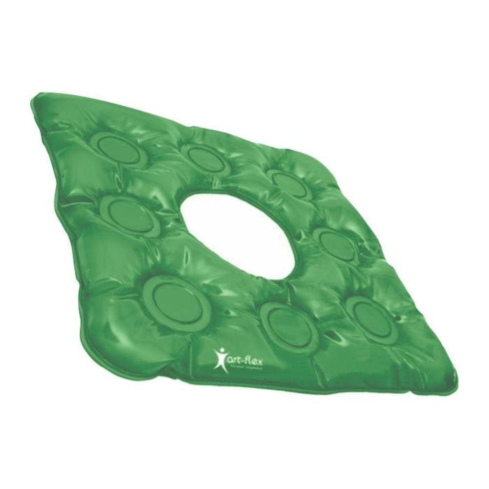 Almofada Assento Em Gel Quadrada Anti Escaras Verde