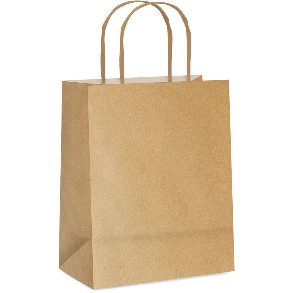 Sacola Para Presente Kraft Gg 39X32X16Cm Pacote Com 50