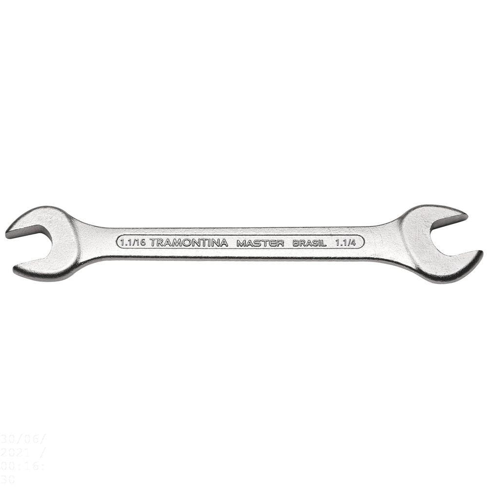 Chave Fixa 1.1/16x1.1/4” Tramontina com Corpo em Aço Especial Cromado Tramontina