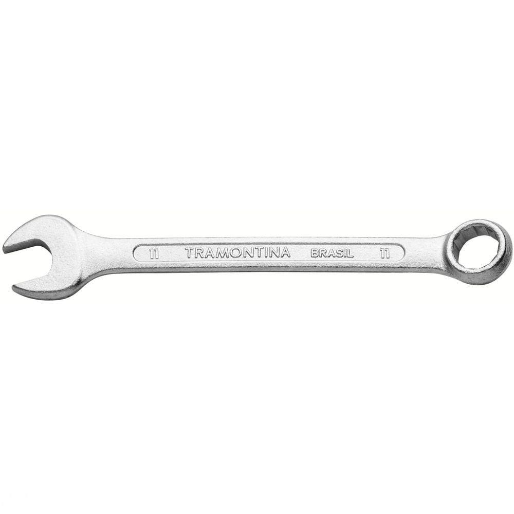Chave Combinada 11 mm Tramontina Basic com Corpo em Aço Especial Cromado Tramontina