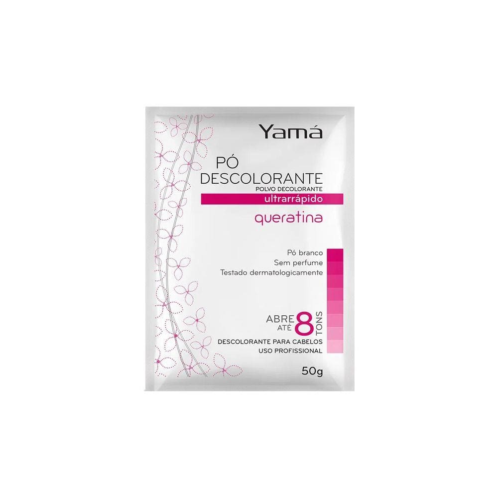 Pó Descolorante Ultra Rápido Queratina Refil 50g Yamá