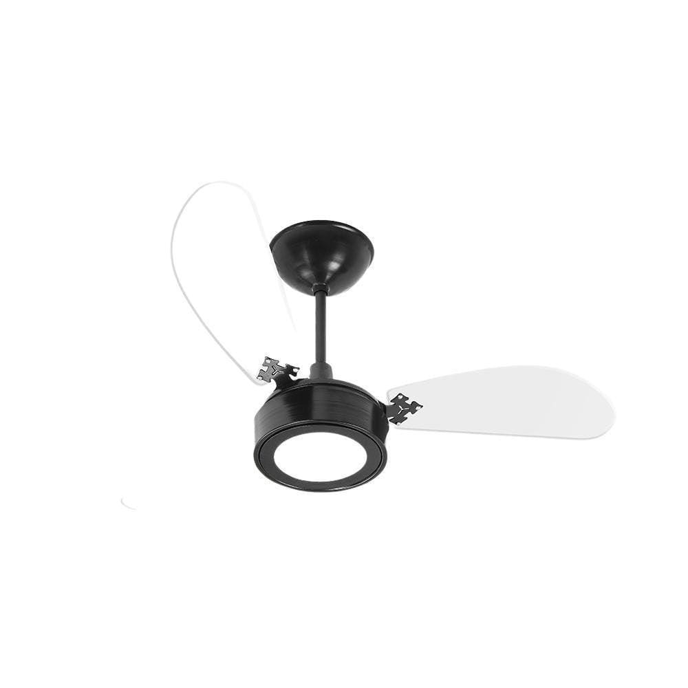 Ventilador New Cristal Led 6000K 3P Pto/Transparente 220V