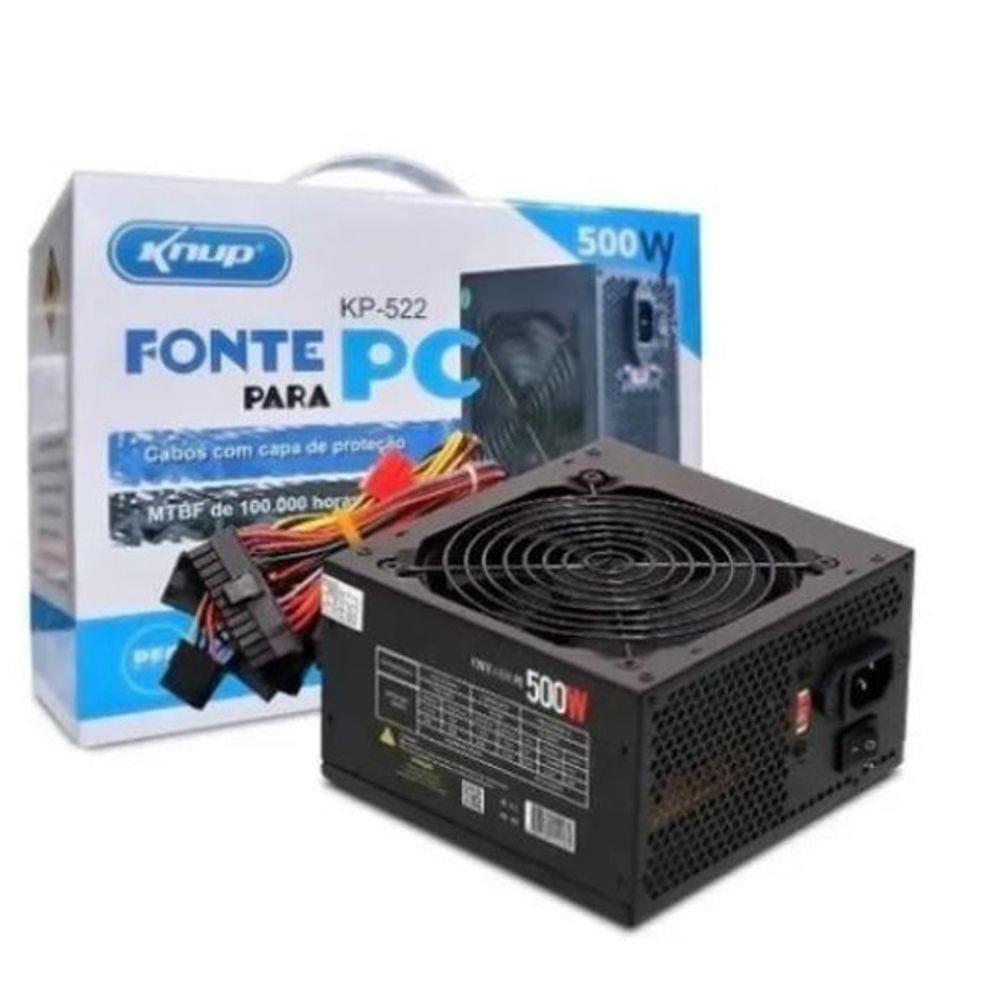 Fonte De Alimentação 500W Knup