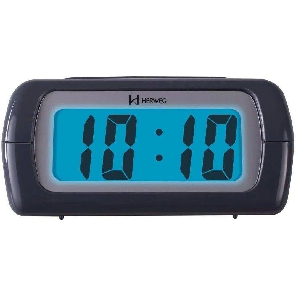 Despertador Digital Cinza Herweg 2981-024