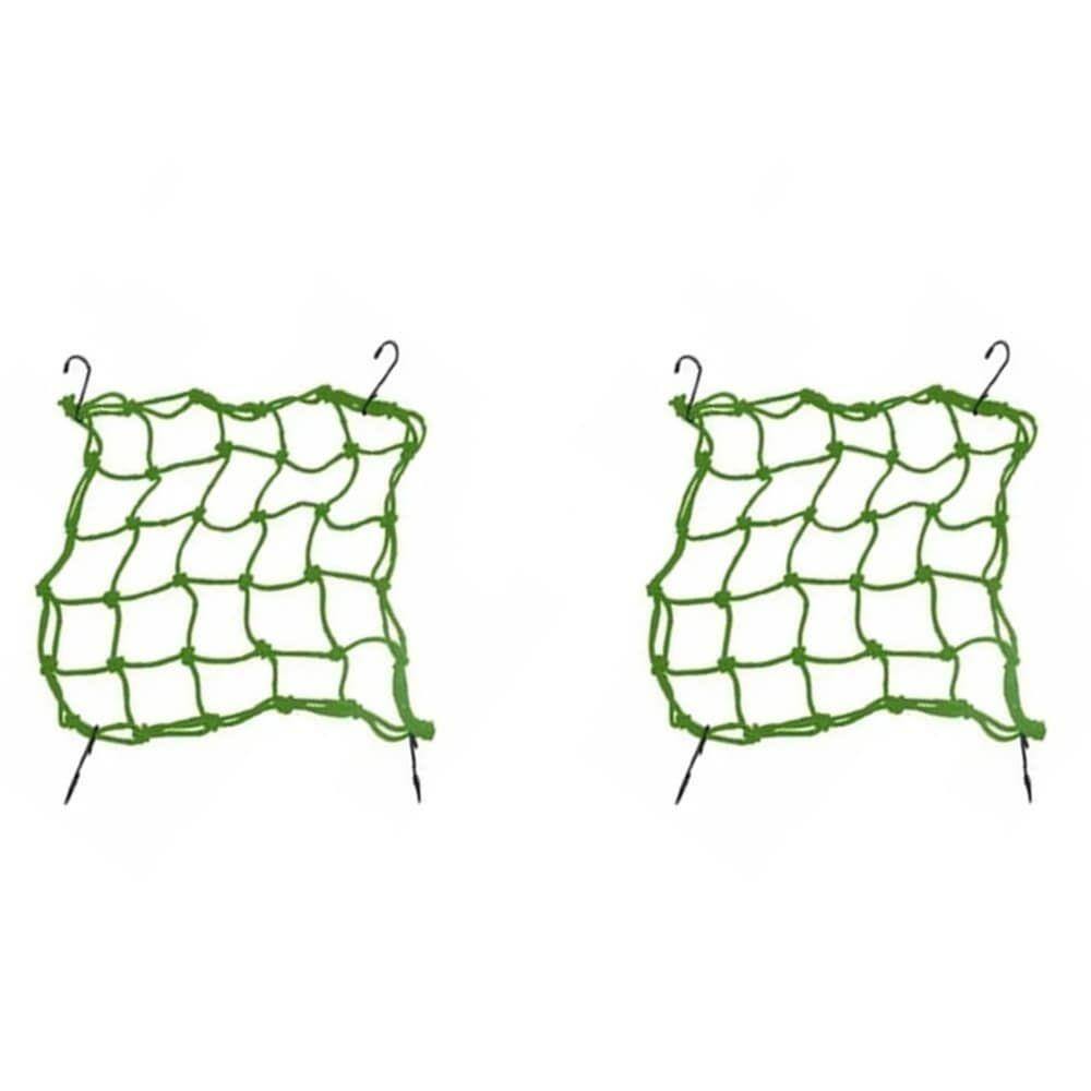 2 Rede Elástica Aranha P/ Moto Capacete Bagageiro 45 X 45 cm