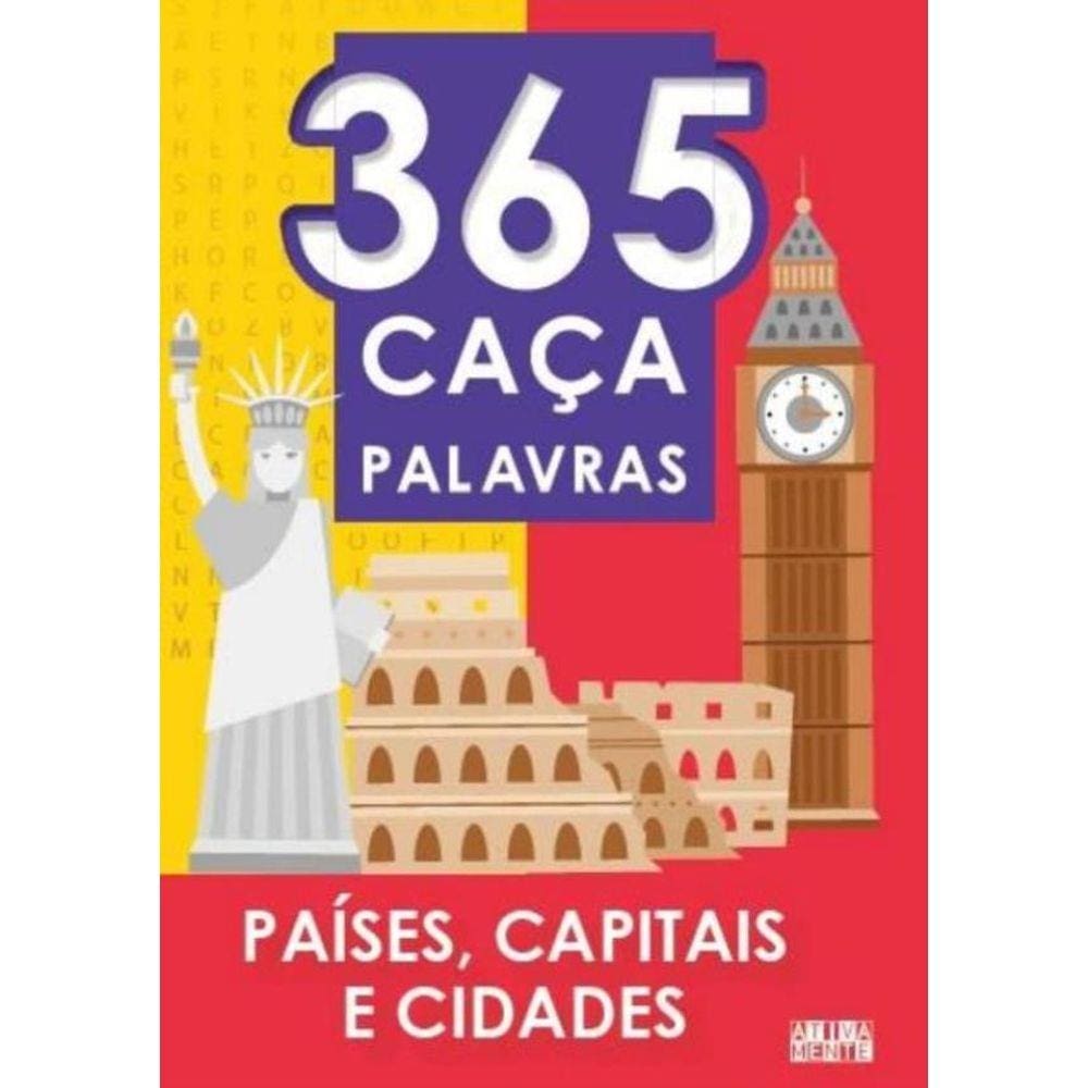 365 Caca-Palavras - Paises, Capitais E Cidades