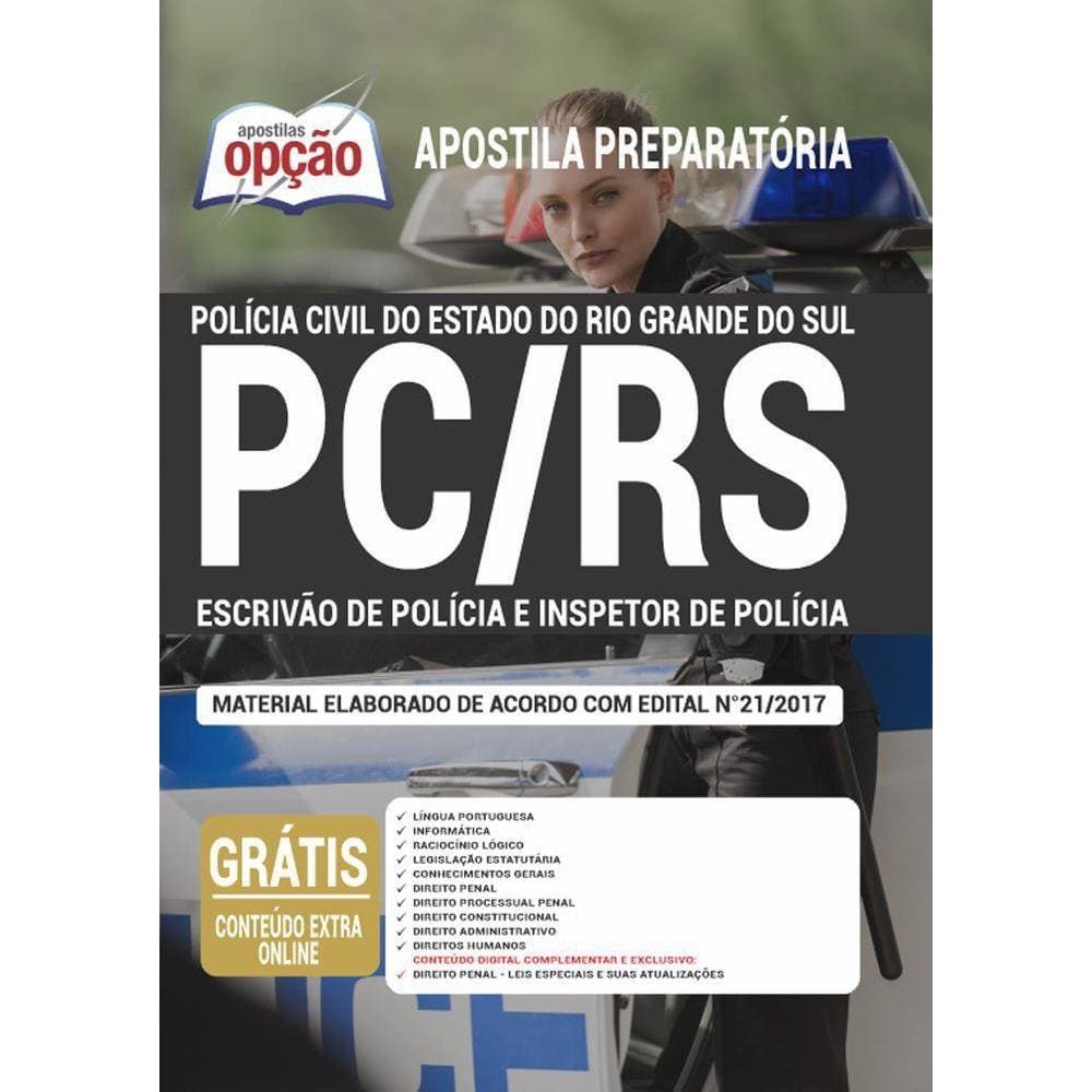 Apostila Pc Rs - Escrivão De Polícia E Inspetor De Polícia