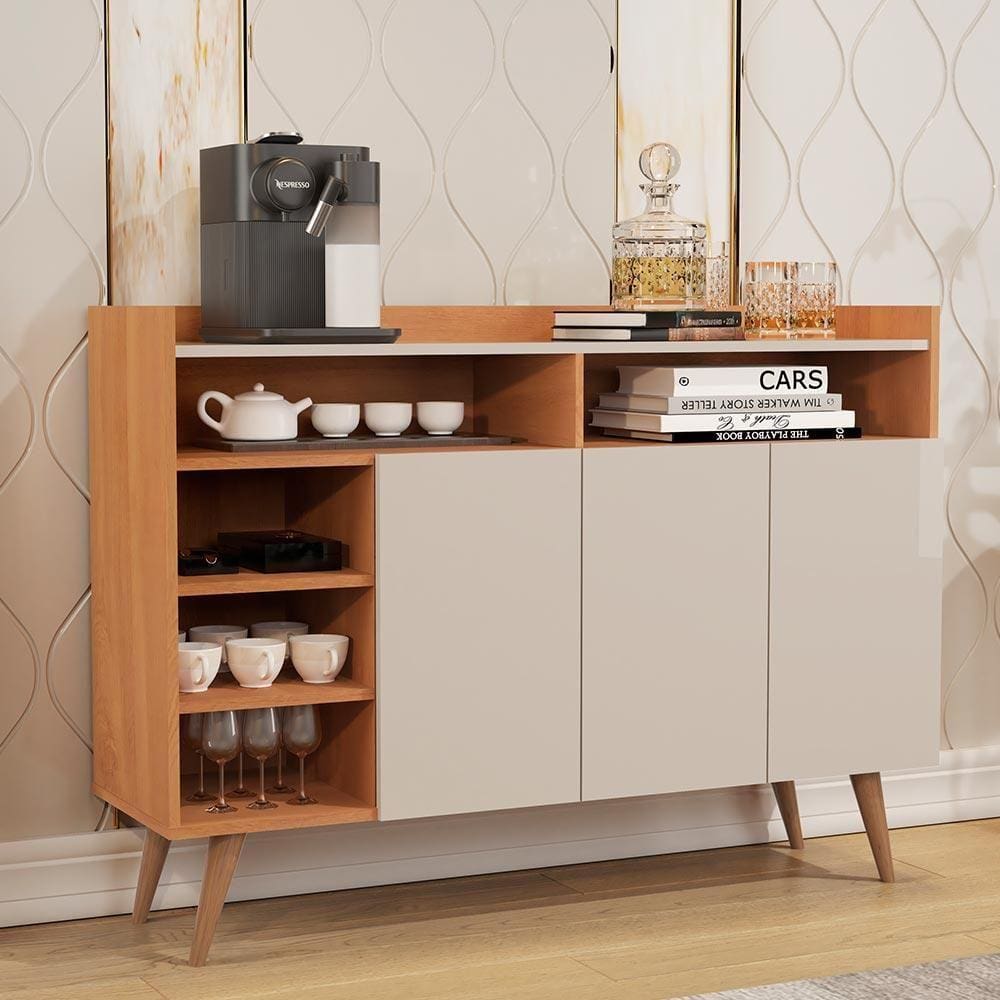 Buffet Para Cozinha Nature Off White Celta Germai
