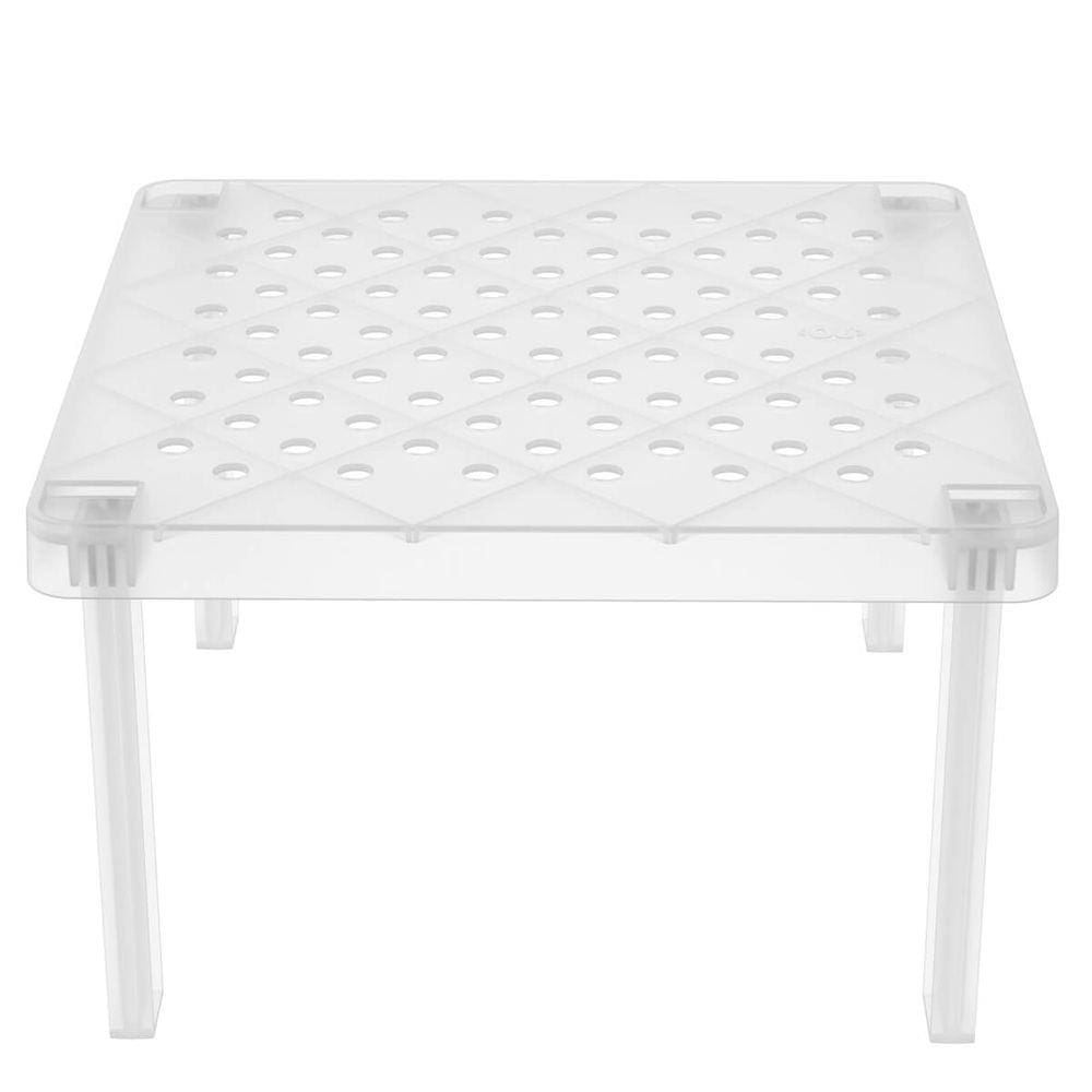 Organizador De Armário Prateleira Empilhável de Plástico Natural