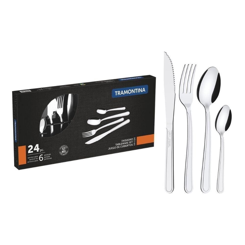 Faqueiro Inox Tramontina Búzios 24 Peças