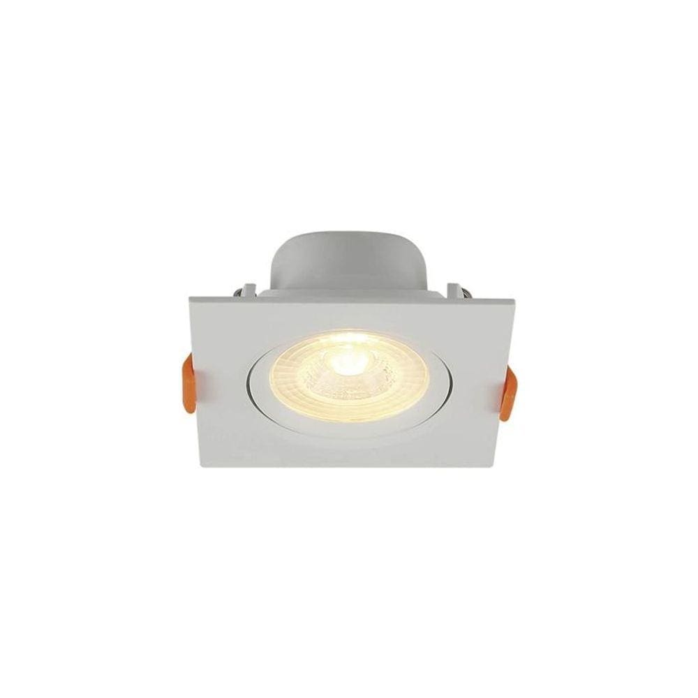 Spot de Led Blumenau Slim Quadrado 8W Bivolt 3000K Luz Amarela
