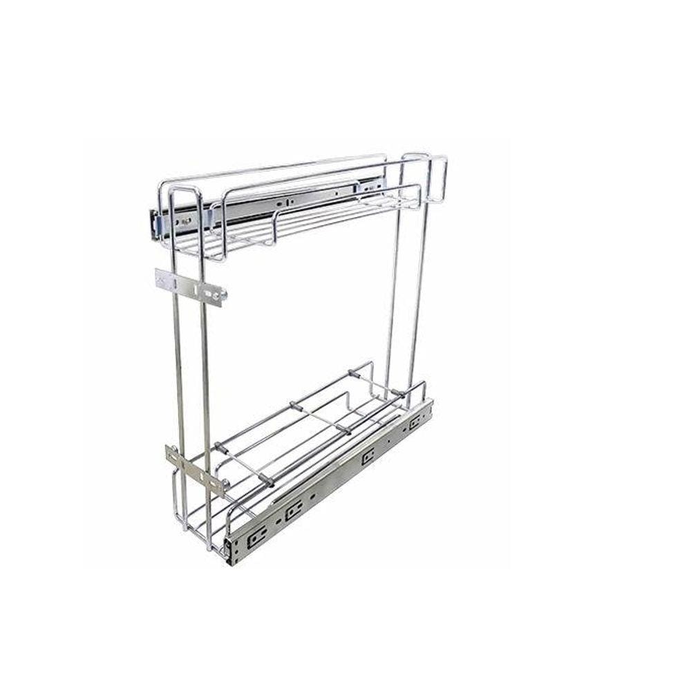 Porta Temperos Latas/óleo Duplo Deslizante Inox Jomer 8654