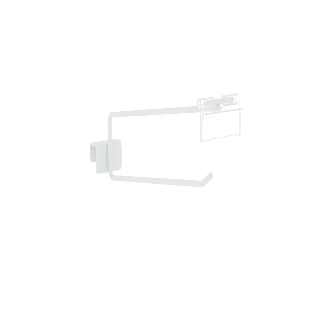 Gancheira Simples Amapa Com Porta Etiqueta 30 cm Branco