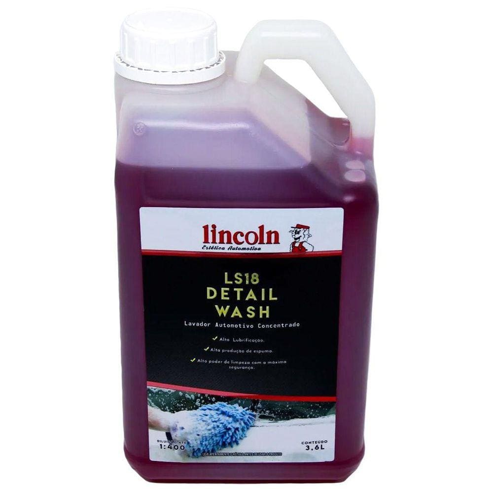 Shampoo Concentrado Ls18 Detail Wash Lavador 3,6 L Lincoln