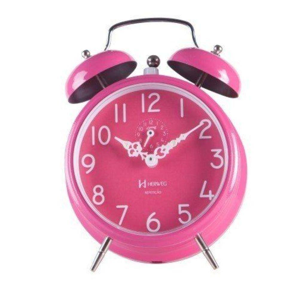 despertador retro rosa