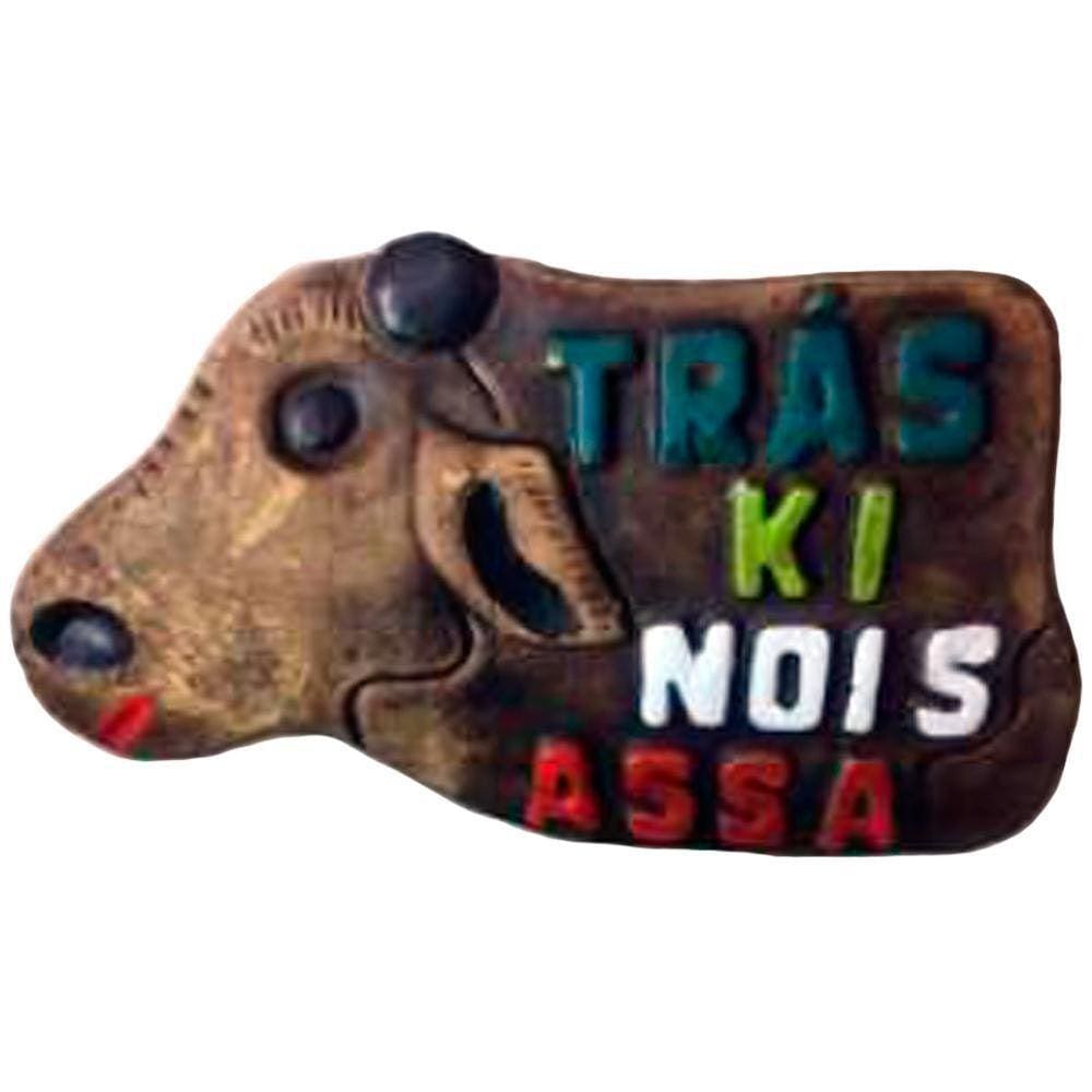 Placa De Churrasco Decorativa - Trás Ki Nóis Assa - Boi