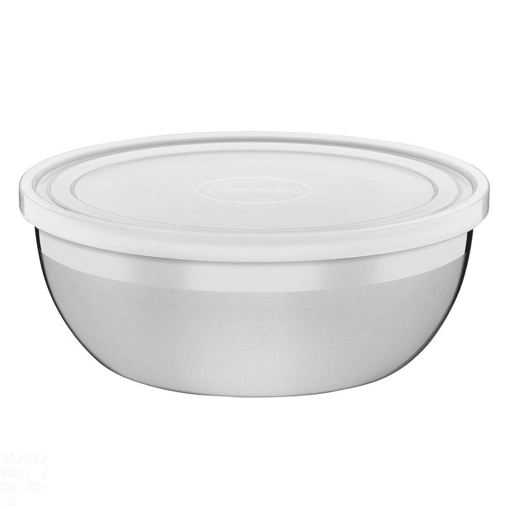 Pote Tramontina Freezinox Redondo em Aço Inox com Tampa Plástica 28 cm 5,8 L Tramontina