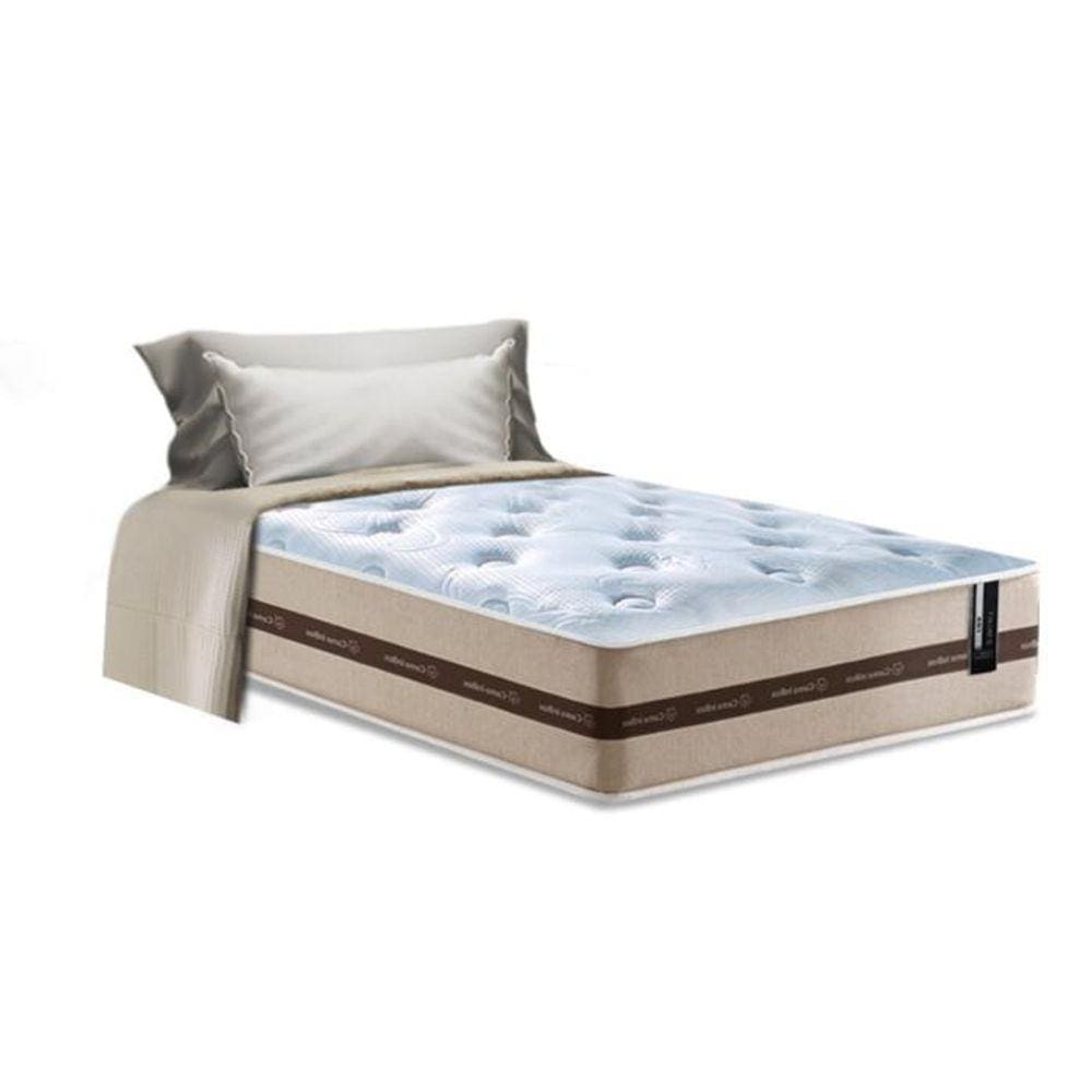 Colchão de Molas Solteiro Cama inBox Pró Smart 88x188x22 Bege