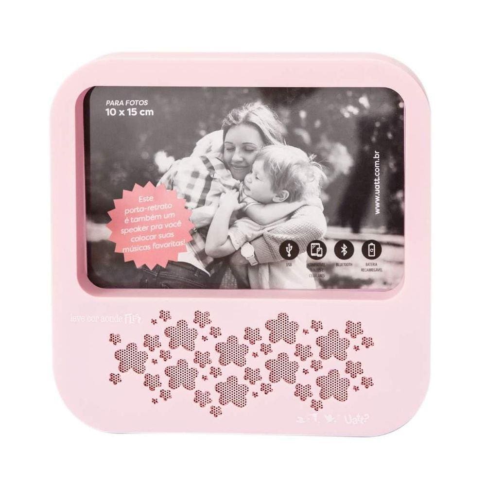 Porta Retrato Com Speaker - Flor