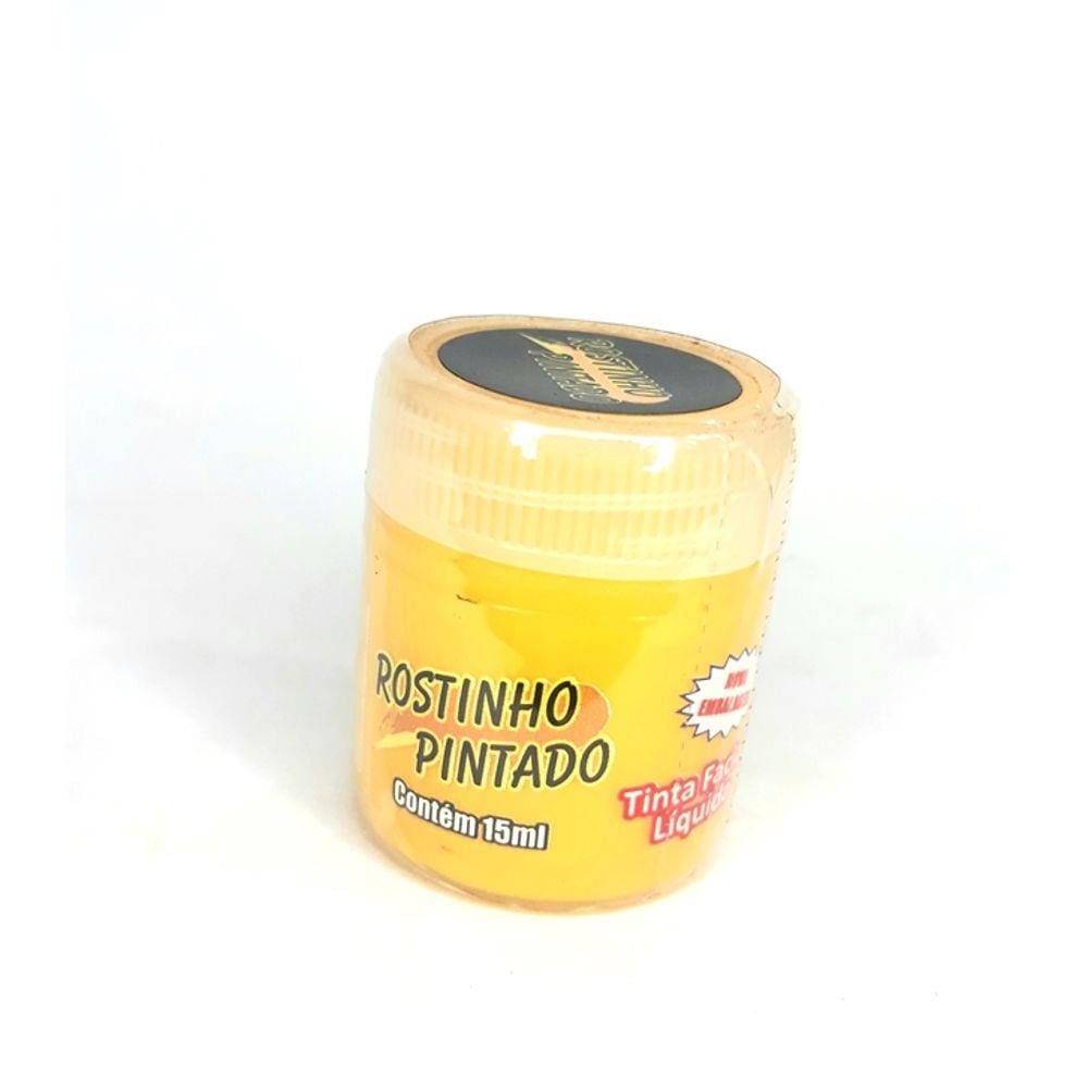 Tinta para pintar o rosto Crianças cor Amarelo 15 ml