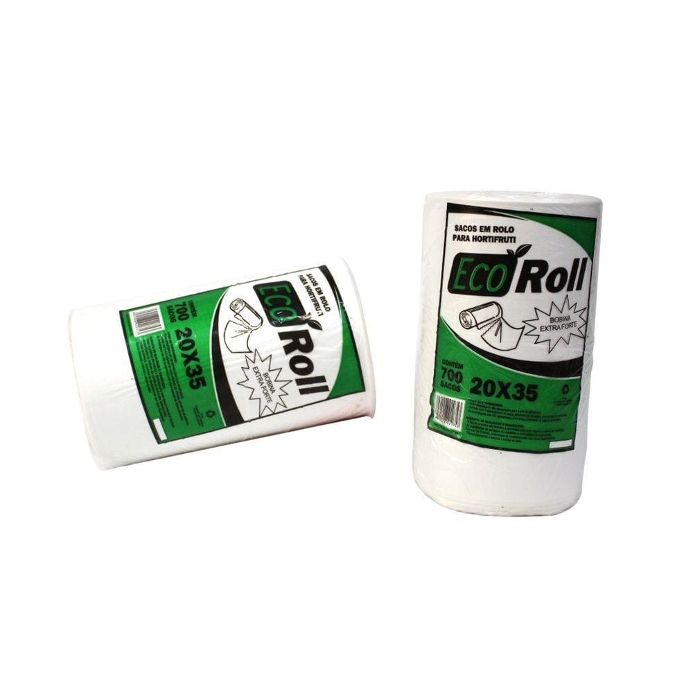 Bobina Saco Plastico Picotada 20x35 Ecoroll Extra Fort