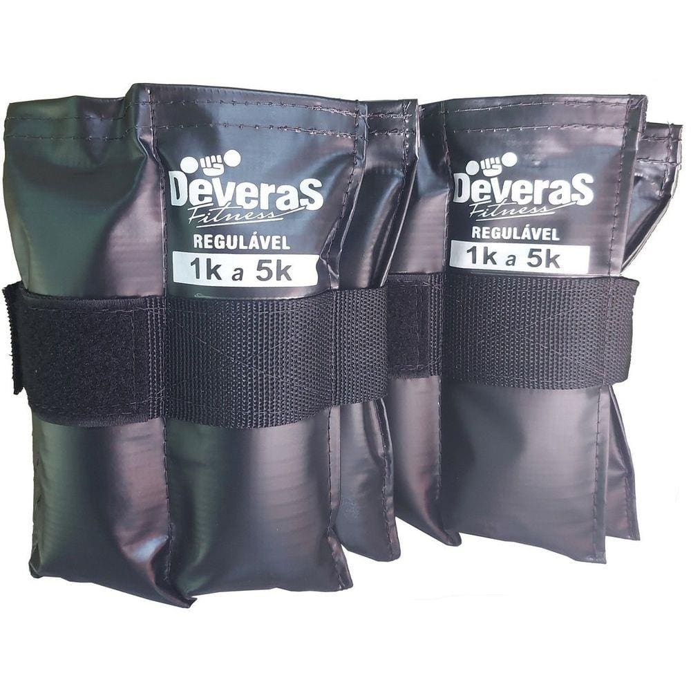 Tornozeleira Peso Ajustável 1 kg até 5 kg - Caneleira 5 kg Peso para Academia