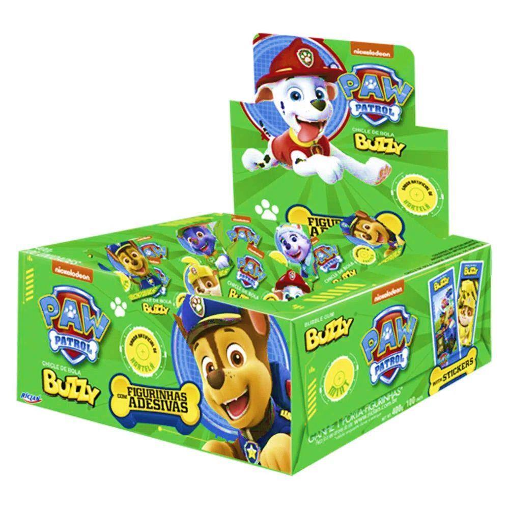 Chiclete Patrulha Canina Hortelã 100 Unidades - Buzzy