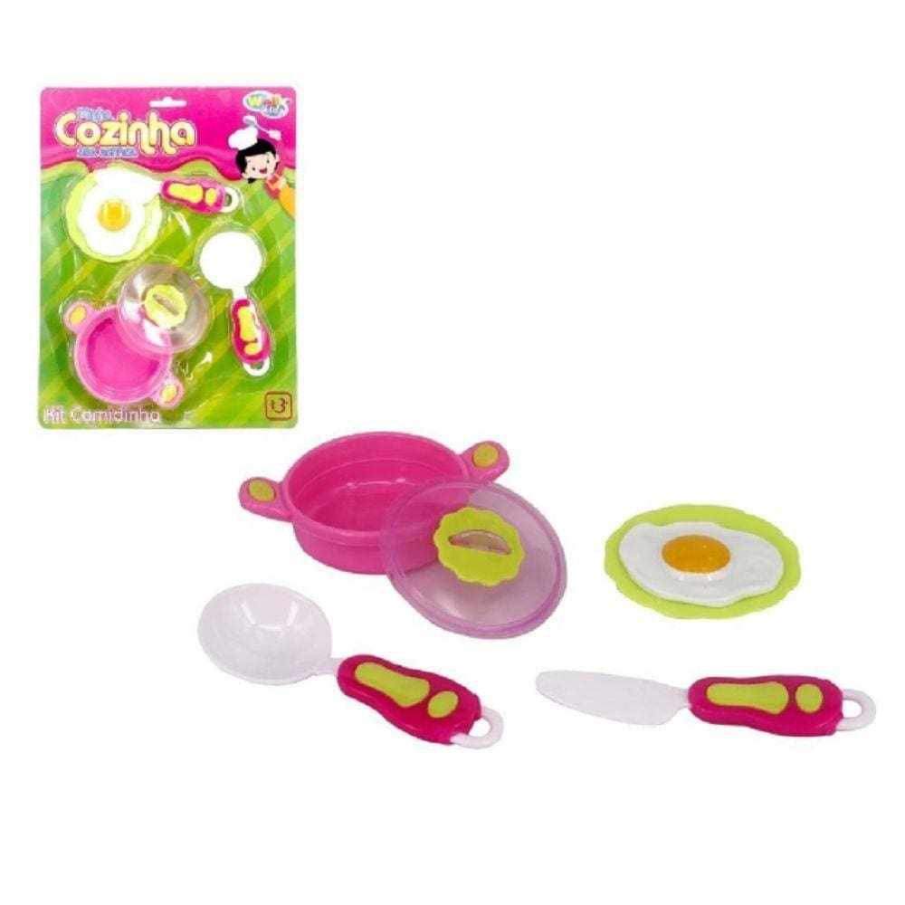 Brincando de Casinha Cozinha com 6 peças Sortido - Wellmix