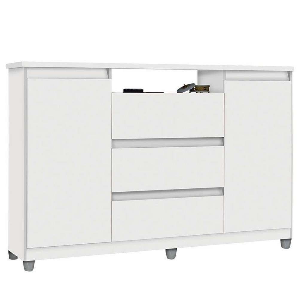 Cômoda Vênus 3 Gavetas Branco Primus Móveis Quarto