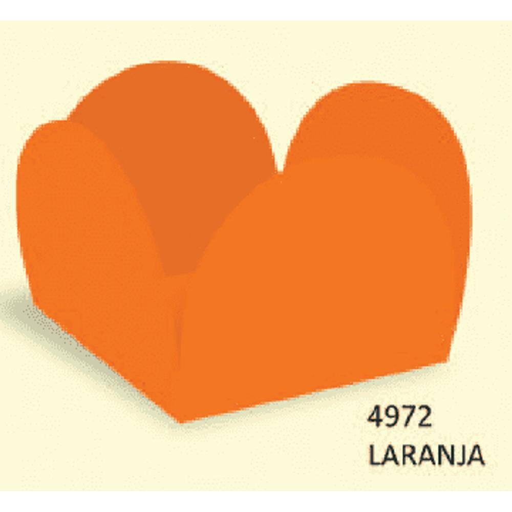 FORMINHA PARA DOCES CAIXETA 35mm NEON - LARANJA - Pacote com 50 unidades