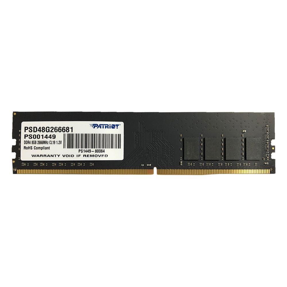 Memória Patriot Signature Line 8GB DDR4 2666MHz CL19 1.2V PSD48G266681