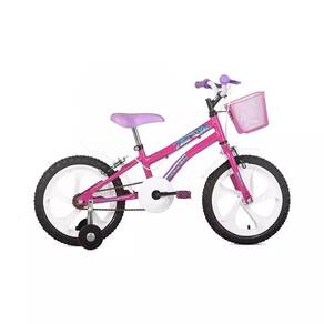 Bicicleta Infantil Free Action Aro 16 Kiss - Rosa