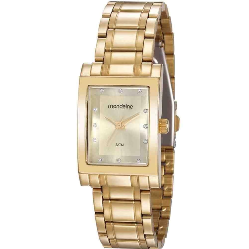 relogio mondaine feminino com strass