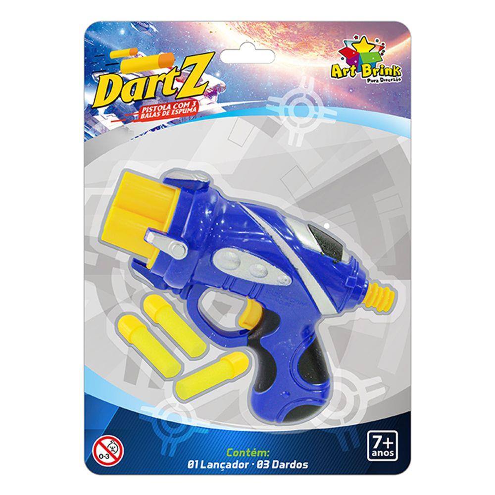 Lançador Nerf Pistola Lança 6 Dardos Arminha Brinquedo Raptor