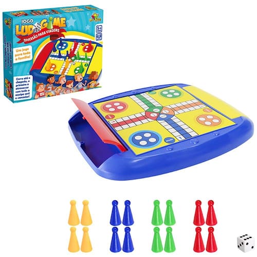 Menor preço em Brinquedo De Mesa Jogo Tabuleiro Coleção Ludo Com 19 Peças