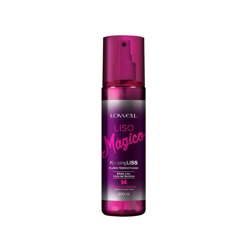 Fluído Termoativado Keeping Liss Liso Mágico Lowell 200ml