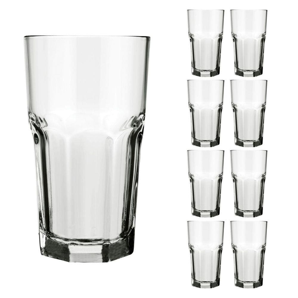 Copo Vidro 340ml Bristol Suco Agua Cristal Luxo Nadir - 8 Un