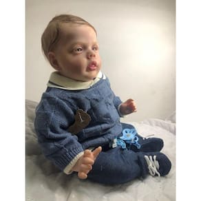 Bebê Reborn Baby Doll Recém-Nascido 3D-49